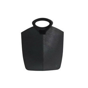 Louis Vuitton leather black Demilune Epi handbag